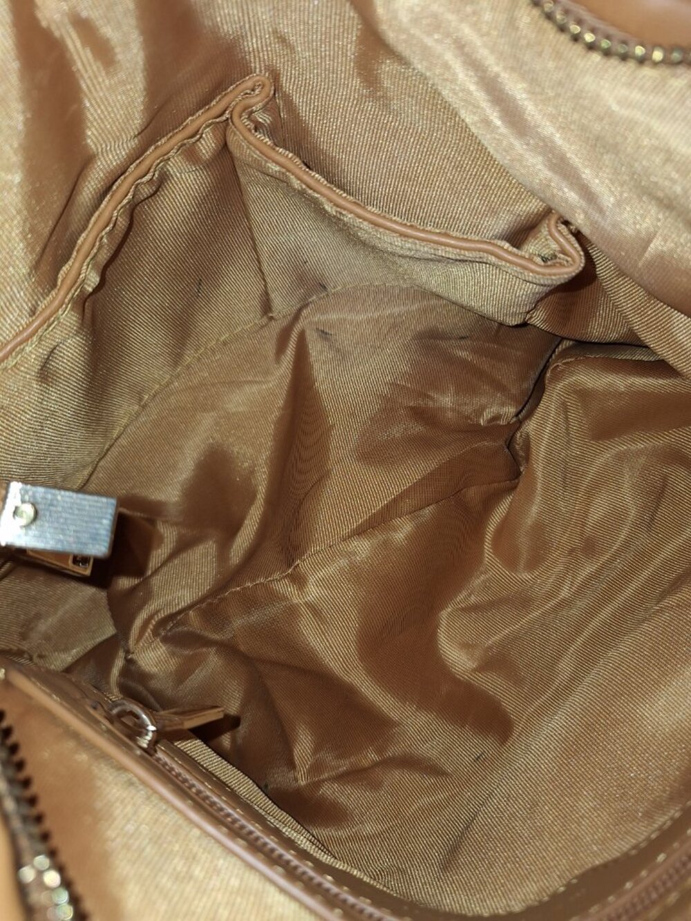 Melie Bianco Brigitte Woven Faux Leather Shoulder Bag Natural (Pen marks inside) - Picture 10 of 14